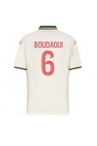 OGC Nice Hicham Boudaoui #6 Fotballdrakt Borte Klær 2025-26 Korte ermer